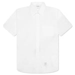 Straight Fit 4Bar Button Down S/S Shirt - White