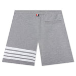Sweat Shorts w/ 4Bar Ottoman Rib - Light Grey