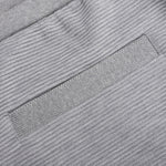 Sweat Shorts w/ 4Bar Ottoman Rib - Light Grey