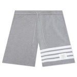 Sweat Shorts w/ 4Bar Ottoman Rib - Light Grey