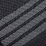 Waffle Raglan Sleeve 4-Bar Zip Hoodie - Charcoal