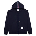 Zip-Up Pullover Hoodie - Navy