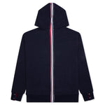 Zip-Up Pullover Hoodie - Navy