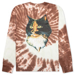 Tie-Dye Cat Sweatshirt - Brown