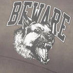 Tonal Beware Hoodie - Cement