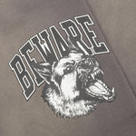 Tonal Beware Open Bottom Sweatpants - Cement
