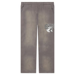 Tonal Beware Open Bottom Sweatpants - Cement