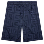 4G Shiny Bermuda Shorts - Navy
