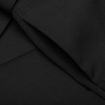 Gabardine Belted Trousers - Black