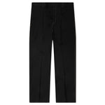 Recycled Polyester Gabardine Loose Fit Trousers - Black