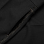 Recycled Polyester Gabardine Loose Fit Trousers - Black