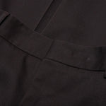 Straight Leg Gabardine Trouser D006 - Chocolate Brown