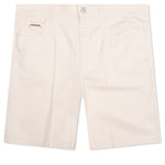 Cream Denim Shorts with Trunakaroo Plaque - Bone