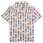 Trucker Print Silk Shirt - Multi