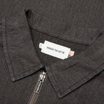 Twill Full Zip Shirt - Black