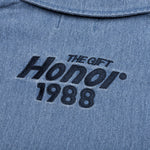 Twill Full Zip Shirt - Blue
