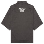 Twill Full Zip Shirt - Black