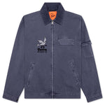 Twilled Bird Wheel Jacket - Washed Blue