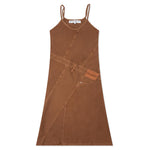 Women's Twisted Strappy Dress - Caramel