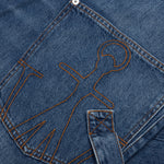 Twisted Workwear Jeans - Light Blue
