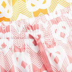 Unisex Silk Shorts With Drawstrings - Heart Monogram Gradient