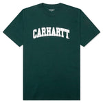 University S/S T-Shirt - Botanic/White