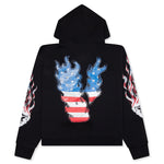 VLONE Flag Zip Up Hoodie - Black