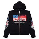 VLONE Flag Zip Up Hoodie - Black
