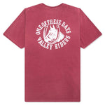 Valley Riders Tee - Burgundy