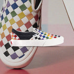 Classic Slip-VLT LX "Pride" - Woven Leather Rainbow