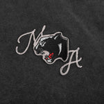 Vintage Panther Oversized Tee - Black