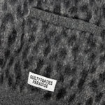 Leopard Mohair Cardigan - Grey