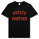 Washed Heavy Weight Crew Neck Tee 'Type 2' - Black/Red