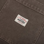 Washed Canvas Work Short - Brown