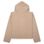 Washed Canvas Zip Hoodie - Tan