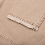 Washed Canvas Zip Hoodie - Tan