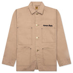 Washed Duck Coverall Jacket - Beige