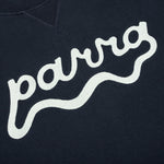 Water Wave Logo Crew Neck Sweatshirt - Navy Blue
