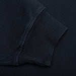 Water Wave Logo Crew Neck Sweatshirt - Navy Blue