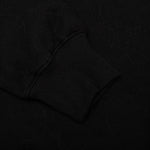 Wave Quilted Hoodie - Black
