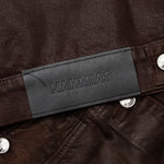 Waxed Denim Trucker Jacket - Brown Wash