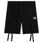 Wide Cargo Shorts Pants - Black