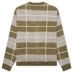 Windowpane Mohair Cardigan - Sage Multi