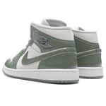 Women's Air Jordan 1 Mid SE - Sea Glass/Oil Green/Metallic Silver