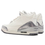 Women's Air Jordan 3 Retro - Sail/Cement Grey/Metallic Silver