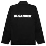 Logo Print Shirt Jacket - Black
