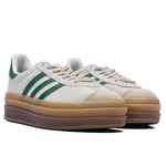 Womens Gazelle Bold - Cream White/Collegiate Green/Magic Beige