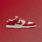Women's Dunk Low 'Red Roses' - Coconut Milk/University Red/Pale Ivory