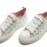Women's Metallic Stars Court Low - Pink