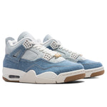 Women's Air Jordan 4 Retro Tex 'Worn Blue' - Sail/Gum Light Brown/Worn Blue